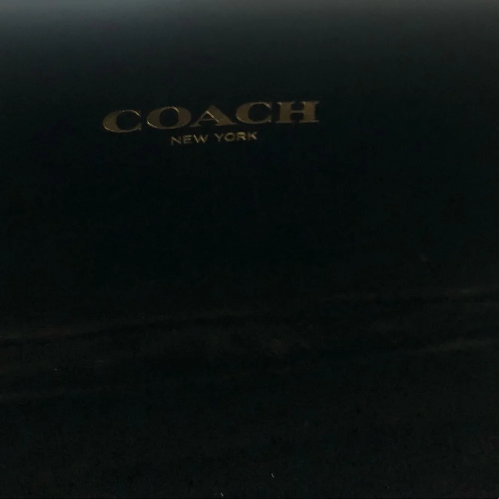 Coach Sunglasses/Glass Case Logo Top Inside Velvet Lined 6.5X2.25 Designer